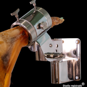 Jamonero mecánico de pared cromado