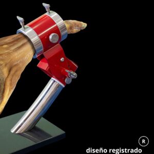 Jamonero mecánico de mesa rojo